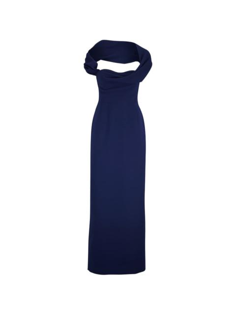CAROLINA HERRERA Sofia off-shoulder maxi dress