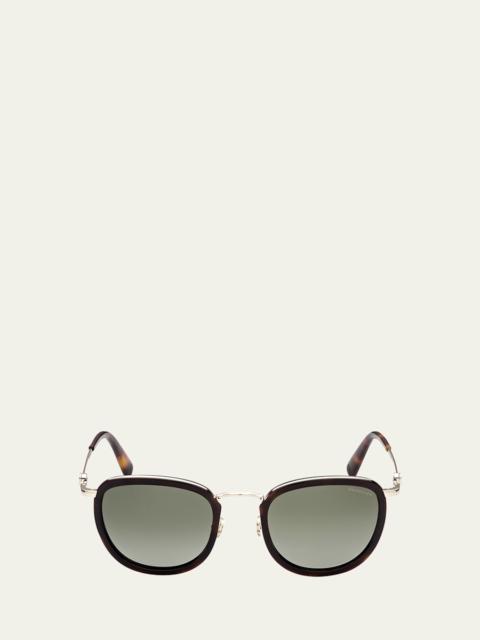 Moncler Men's Round Metal & Plastic Sunglasses