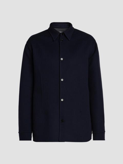 Jil Sander Men's Double Wool Shirt Jacket - Midnight