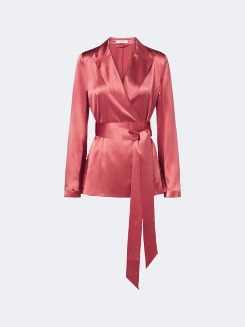 JOSEPH Archer belted silk satin jacket