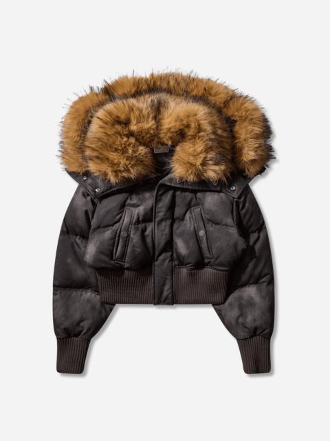 GUESS USA Women's Puffer Jacket Jet Black