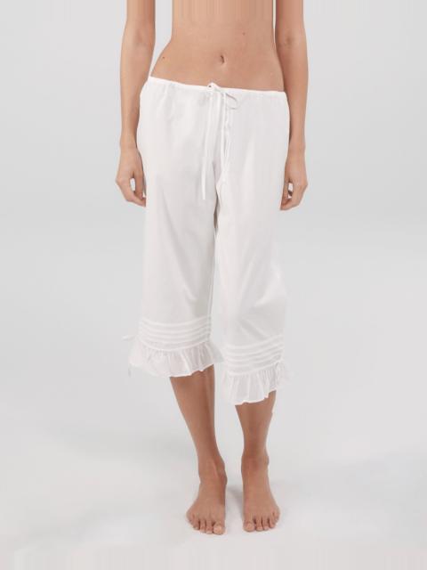 Cou Cou The Pantaloon: White Cotton Voile