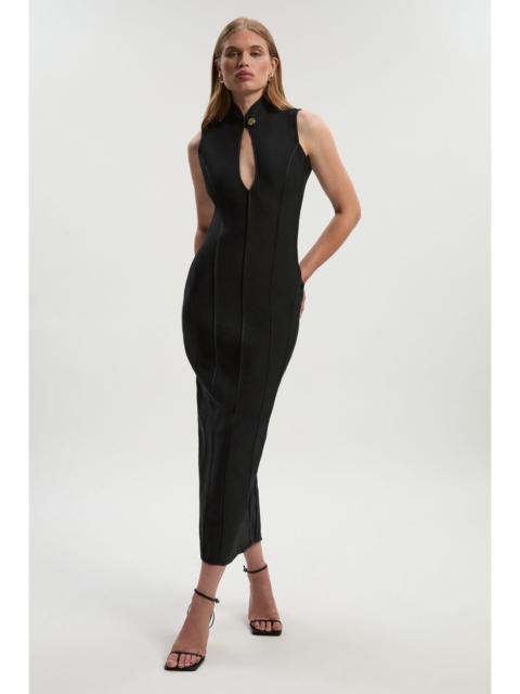 KAREN MILLEN Figure Form Bandage Sleeveless Pencil Knit Maxi Dress
