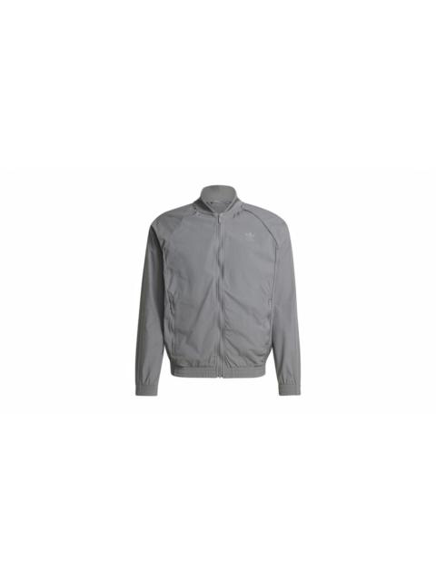adidas adidas Woven Superstar Track Top Grey Four
