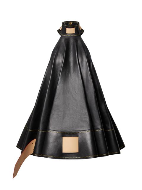 Louis Vuitton Belted Calfskin Tent Dress