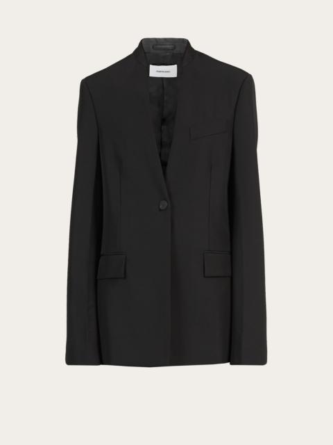 Single breasted wool blazer