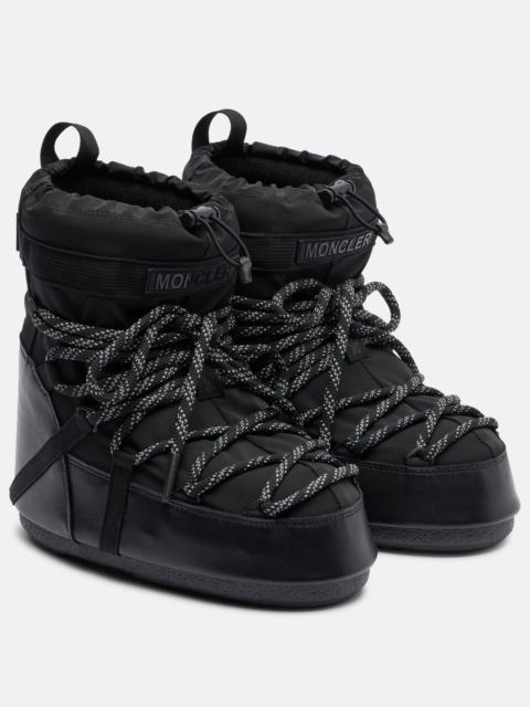 x Moon Boot Icon Low Gaiter leather-trimmed snow boots