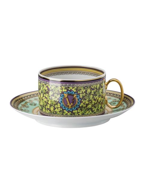 VERSACE Barocco Mosaic Tea Cup & Saucer