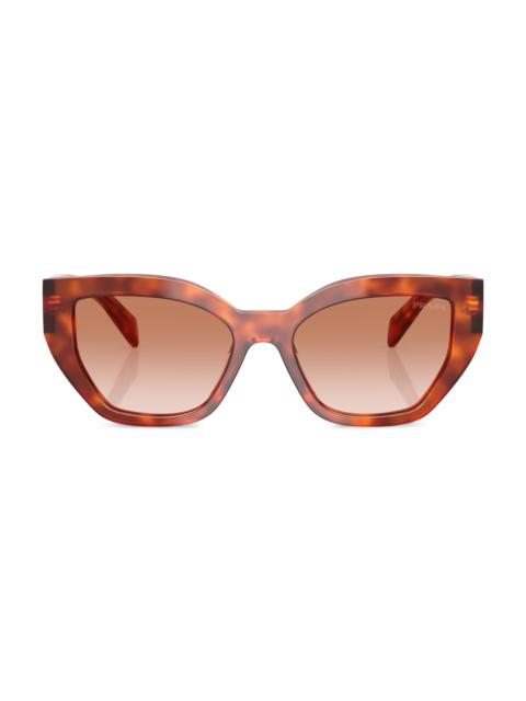 Prada Women's 53MM Butterfly Sunglasses - Light Honey Havana