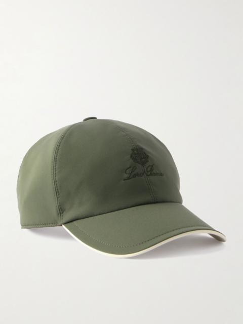 Loro Piana Logo-Embroidered Storm System® Shell Baseball Cap Green