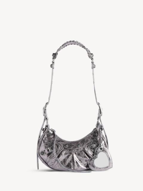 BALENCIAGA Women's Le Cagole Xs Shoulder Bag Metallized in Silver