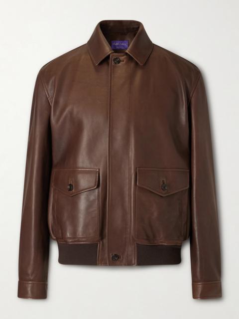 Ralph Lauren Leather Bomber Jacket