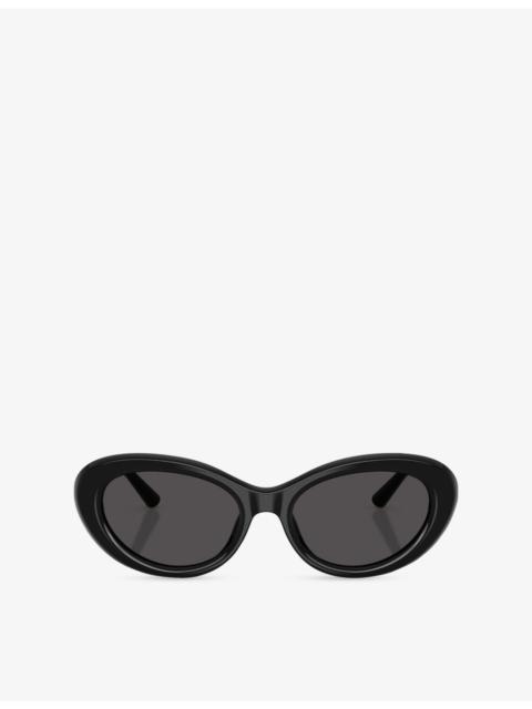 Dolce & Gabbana DG4519 Round-Frame Acetate Sunglasses
