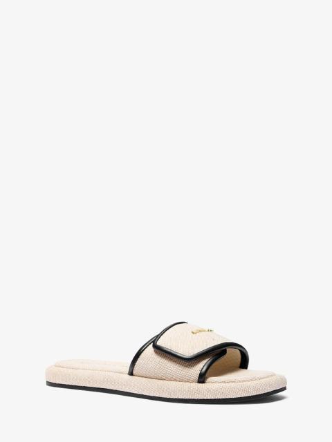 MICHAEL KORS Suki Canvas Slide Sandal