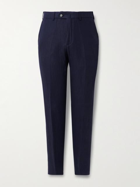 Loro Piana Carlo Straight-Leg Linen Suit Trousers