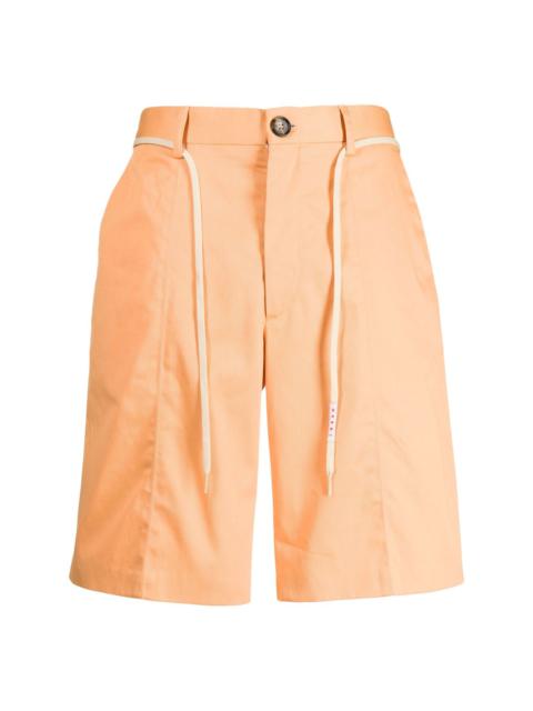 drawstring cotton chino shorts