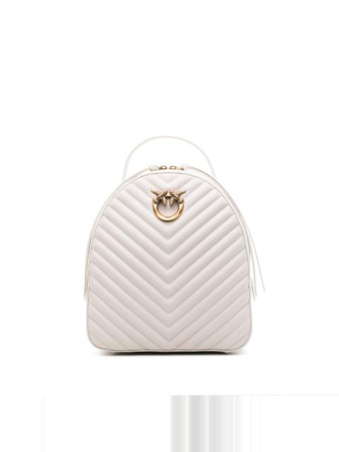 PINKO Love Click quilted leather backpack