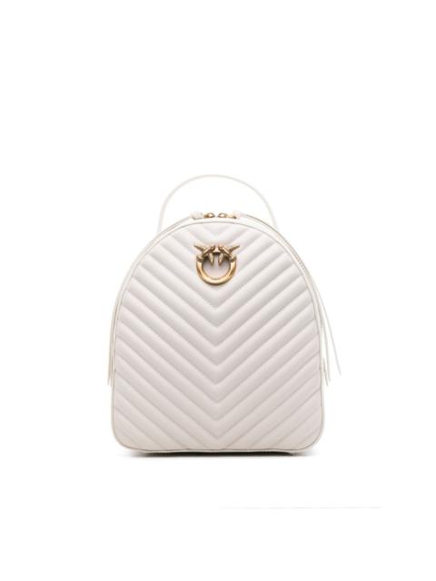 PINKO Love Click quilted leather backpack