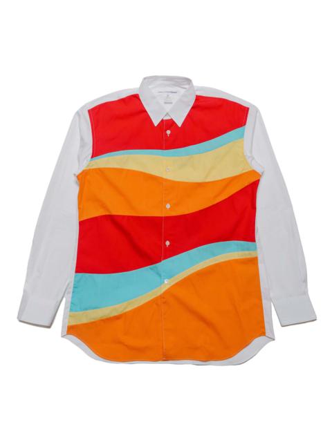 Comme des Garçons SHIRT Coloured Stripe Shirt White Mix