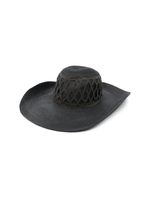 Brunello Cucinelli beaded wide-brim hat