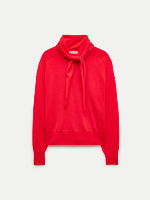 J.CREW Scarf sweater in merino wool blend