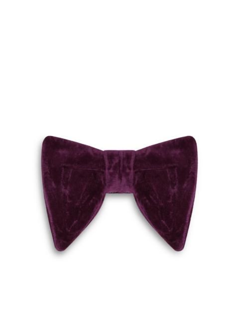 SILK VISCOSE VELVET BOW TIE