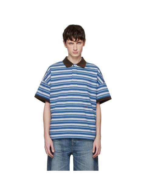 Blue Fontaine Striped SS Polo
