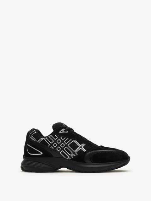 Burberry Nylon, Suede and Leather Eclipse Sneakers