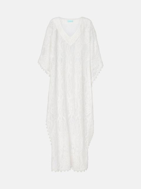 MELISSA ODABASH Yasin cotton-blend lace beach dress