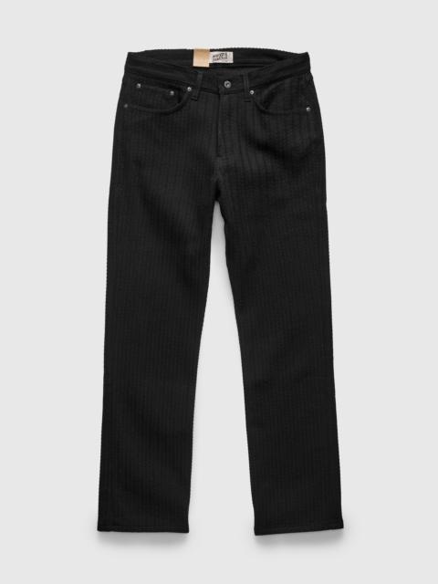 Naked & Famous "Black Sugiaya" 12oz Herringbone Dobby Twill - True Guy Fit