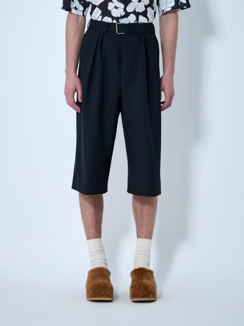 Dries Van Noten Pleated Wool Knee-Length Trousers