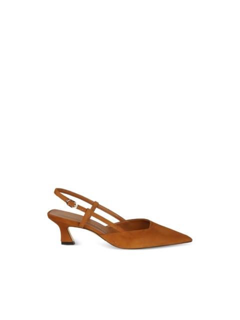 Stuart Weitzman slingback suede pumps