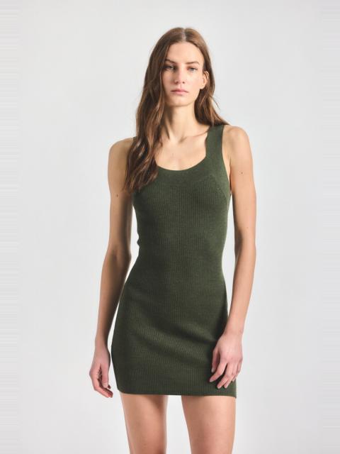 DEREK LAM 10 CROSBY KAMILA COMPACT KNIT TANK DRESS