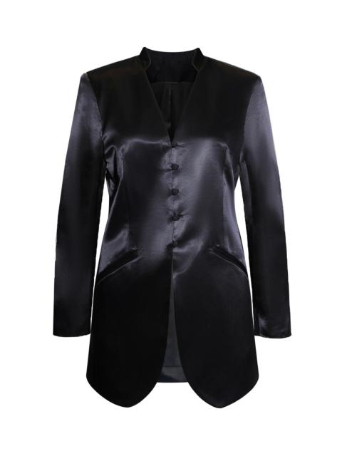 KALLMEYER Ona Satin Collarless Blazer