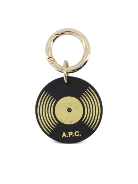 A.P.C. vinyl-embellishment  keyring