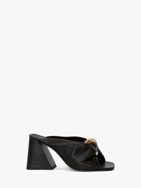 JW Anderson TWISTED CHAIN LEATHER MULES