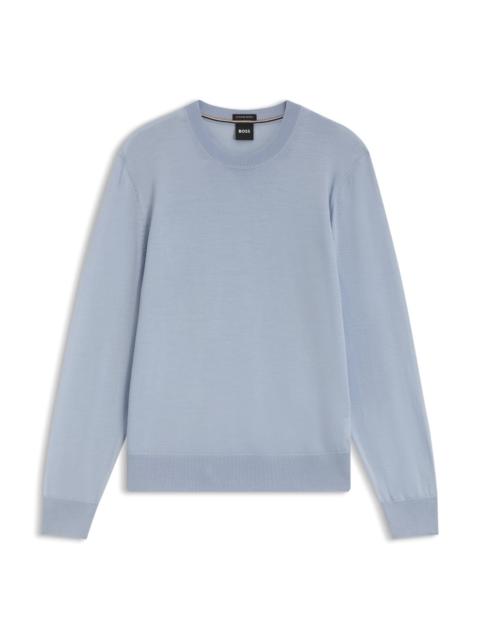 BOSS MERINO WOOL SWEATER IN A REGULAR FIT
