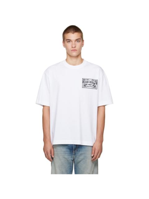 Off-White White Paisley Label Skate S/S T-shirt
