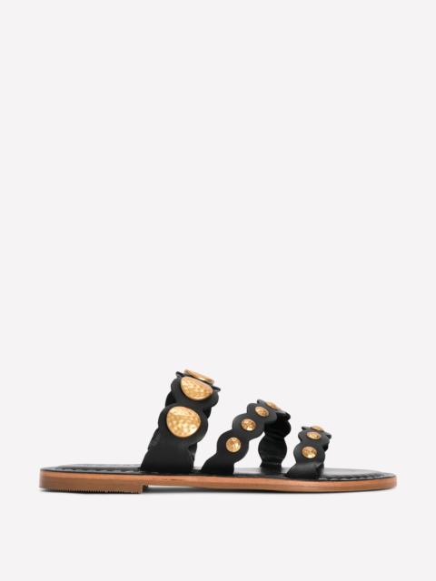 BODEN Asymmetric Disc Mule-Black Discs