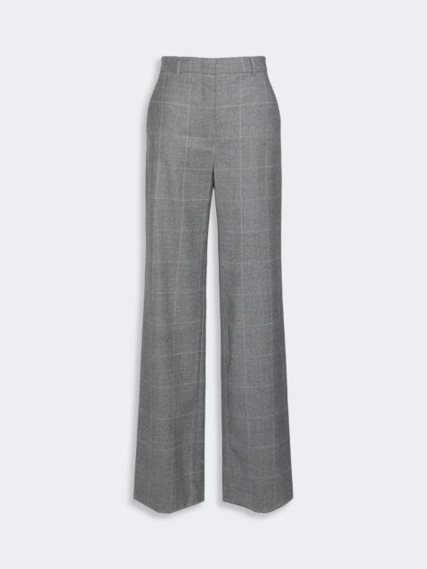 Max Mara AGILE Straight-fit wool flannel trousers - DARK GREY