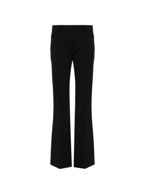 low-waist wide-leg trousers