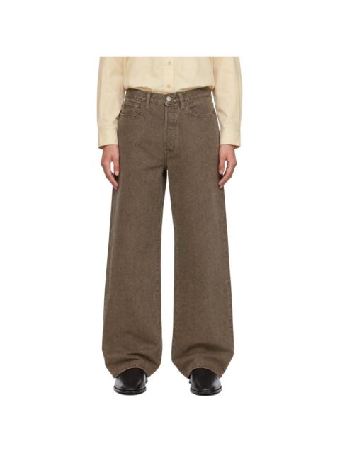 ssstein Khaki Loose Color Jeans