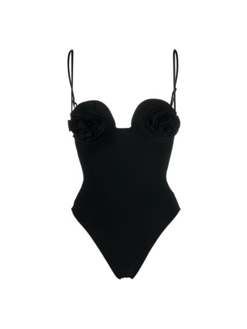 MAGDA BUTRYM appliqué detail swimsuit