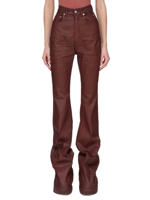Rick Owens DRKSHDW Bolan wax-coated jeans