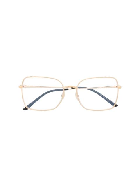 metallic-frame glasses