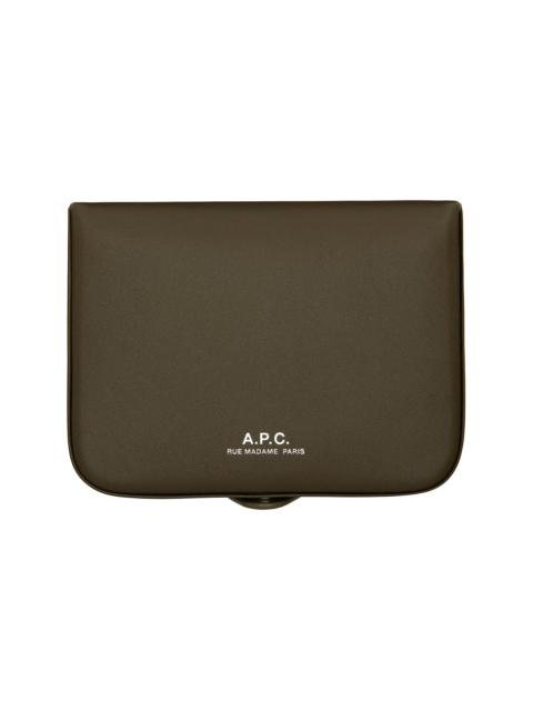 A.P.C. Khaki Josh Wallet