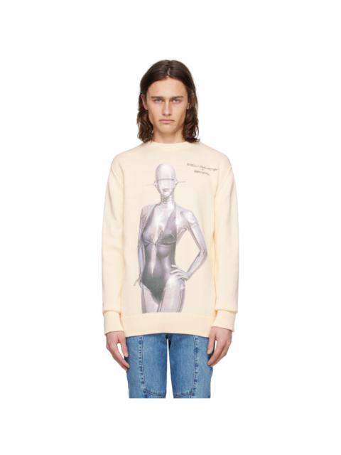 Stella McCartney Off-White Embroidered Sweater