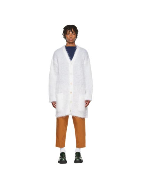 Marni White Mohair Cardigan