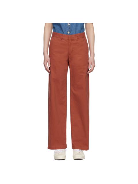 Levi's Orange Baggy Trousers