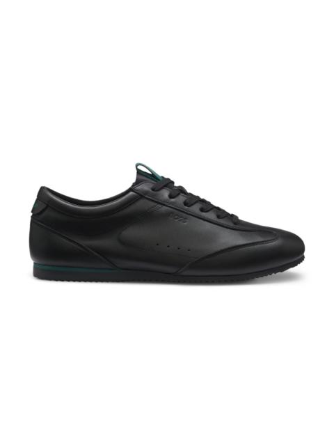 BOSS BOSS X ASTON MARTIN LEATHER SNEAKERS